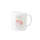 おがわゆきこの寂しがりうさぎ（雨のち晴れ）  Mug :right side of the handle