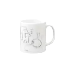 お花のシチュー屋さんのひつじと暮らす-出発- Mug :right side of the handle