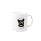 ちなこ☆動物にも愛をの秋田犬、まめ五郎 Mug :right side of the handle