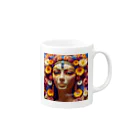 お花屋SUNのFlora Cleo「フローラ・クレオ」 Mug :right side of the handle