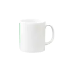 2ックネームの大人なお店のpeace Green Mug :right side of the handle