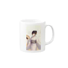 和の浴衣の彼女 Mug :right side of the handle