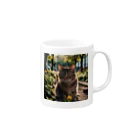 AI Design Labの旅する猫 Mug :right side of the handle