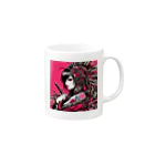 悪魔キャンディの美女の反逆者 Mug :right side of the handle