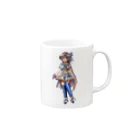 米田淳一未来科学研究所ミュージアムショップ（SUZURI支店）の鉄研総裁アイドルコス Mug :right side of the handle