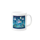 キャラクターズのキラキラ夜景飛行くん Mug :right side of the handle