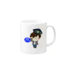 tetsudogach-Tetsuoの鉄動画チャンネル公式キャラクター Mug :right side of the handle