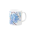 斗巳【キメラ鉛筆】のLSDイチョウ　ブルー Mug :right side of the handle