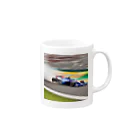 the blue seasonのスピードの彩り - F1レーシング Mug :right side of the handle