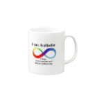 Allan's Family TravelのI am Autistic Mug :right side of the handle