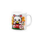 浅草にゃんにゃんベイビーの浅草にゃんにゃんベイビー２ Mug :right side of the handle