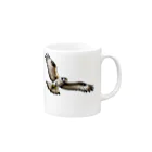 J-SHOPのピクセルアート　はやぶさ Mug :right side of the handle