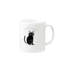 とらねこはんずのとらねこはんず_黒猫 Mug :right side of the handle