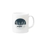 hinasoyuの雪原の狐独 Mug :right side of the handle