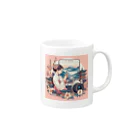 はむはむのかわいいデザイン　人気アイテム Mug :right side of the handle