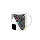 猫ねこネコ堂　SUZURI店のおにぎり Mug :right side of the handle