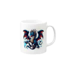 アミュペンのどこか空想的で美しい存在「ドラゴン」 Mug :right side of the handle