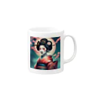 Mr_Geishaの月夜の芸者(Geisya of moon night) Mug :right side of the handle