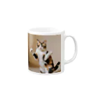 shadowshadowの三毛猫 Mug :right side of the handle