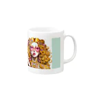 RoseTarot888ShopのGorgeous Gold Girl Mug :right side of the handle