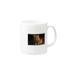 AItamの炎の守護者「炎タイプの猫」 Mug :right side of the handle