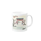 JoyfulMomentsCraftsの桜と鳥居　ー Cherry Blossoms and Torii ー Mug :right side of the handle