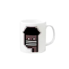 イラストレイターMのマスクくん Mug :right side of the handle