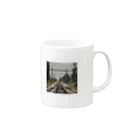 atoyuki_SHOPの鉄道レールデザイン Mug :right side of the handle