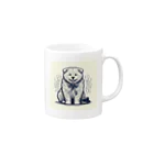 caa11052の穏やかな犬 Mug :right side of the handle