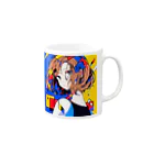 みっきりのお店の女性 3 【デ・ステイル】 Mug :right side of the handle