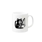 fish-man13の釣り猫 Mug :right side of the handle