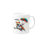 warasuの秋田犬のチャレンジ　１ Mug :right side of the handle