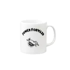 PokuStarのバスケットボール　パワーフォワードなネコ Mug :right side of the handle