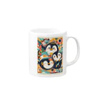 ai_dailylifeのペンギン Mug :right side of the handle