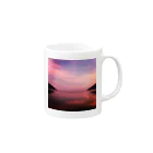 North Wave オリジナルグッズの夕焼けの大浦湾 Mug :right side of the handle