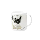 CUROGNACのpug_x Mug :right side of the handle