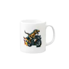 DinoLifeのバイクザウルス Mug :right side of the handle