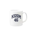 エルデザインプラス@鹿児島のデザイン事務所のKGSM（鹿児島）navy blue Mug :right side of the handle