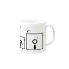 ponco2のフロッピーディスク Mug :right side of the handle