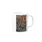 癒し屋（iyashiya）のFlowers１ Mug :right side of the handle