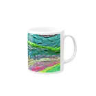 Gryuneのぐりゅあーと　輝路 Mug :right side of the handle