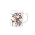 Seven's Shop の【ASTRO CAT 】猫パンチ Mug :right side of the handle