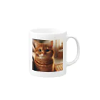 猫アルバム 〜猫好きさん集まれ！猫グッズも紹介〜の茶トラのちょびくん Mug :right side of the handle