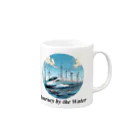 チェリモヤの新幹線 水辺の旅 02 Mug :right side of the handle