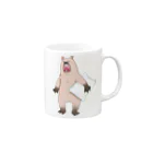 カピバラかぴばらのカピバラのあくび Mug :right side of the handle