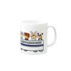 きゃらめる屋のtrain zoo Mug :right side of the handle