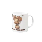 leisurely_lifeのcoffee monster Bourbon Mug :right side of the handle