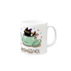 AckeeWolf Art Shopの猫の今日の隠れ家 Mug :right side of the handle