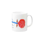 ENFAB DESIGN WORKSのレッドローズ Mug :right side of the handle