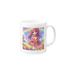 aaammmamのロリ　少女　ピンク髪 Mug :right side of the handle